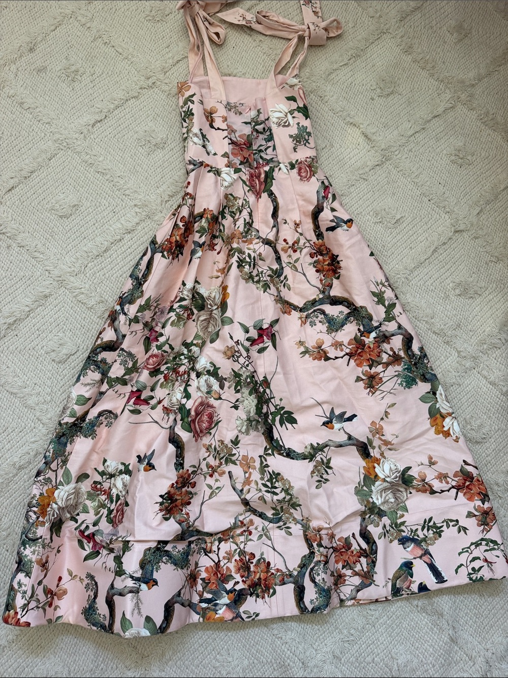 Alice + Olivia Hana Floral Tie Shoulder Maxi Dress - Picture 7 of 7